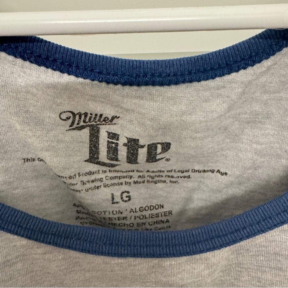 Miller Lite Beer Gray Tank Top - Picture 3 of 5